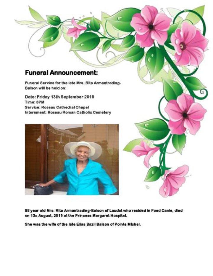 Catherine Cyran funeral, burial service, pictures, date, time, venue