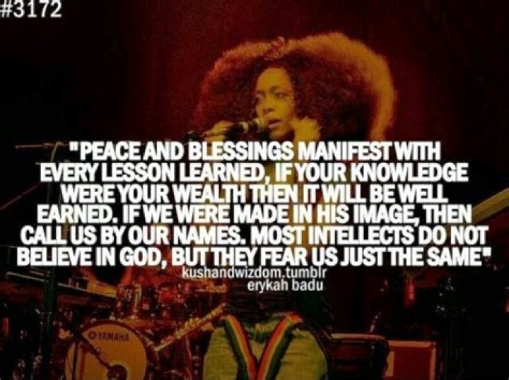 Do Erykah Badu believe in God?